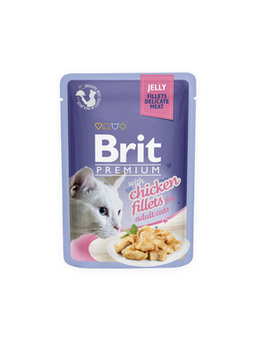 Влажный корм для кошек Brit, курица, 0.085 кг