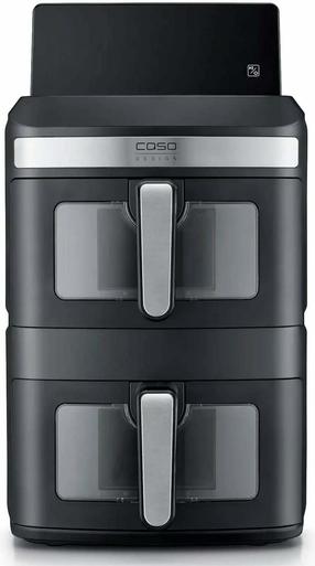 Karšto oro gruzdintuvė Caso AirFry DuoTower, juoda sp., 2800 W, 6.2 l