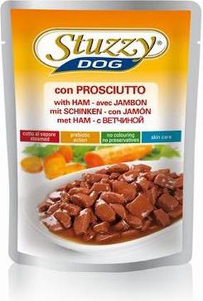 Šlapias šunų maistas Stuzzy Ham In Sauce, kumpis, 0.1 kg