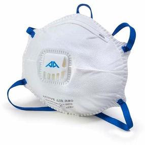Respirators, ar vārstu Active Gear FFP2, balta krās., Universāls