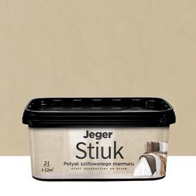Декоративная штукатурка, для стен Jeger Stiuk Caramel, карамель цв., 2 л
