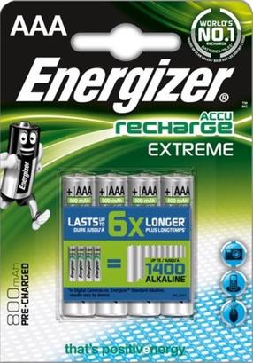 Įkraunamas elementas Energizer, AAA, 4 vnt.