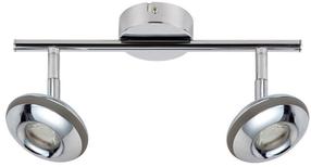 Светильник потолочный Candellux Skipper 92-67562, LED, 3000 °К, 2 x 6 Вт, серебристый цв./хромовый цв. / хромовый цв.