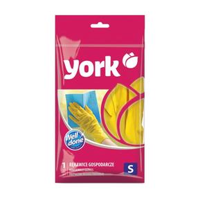Pirštinės guminės York Latex, geltona sp., S