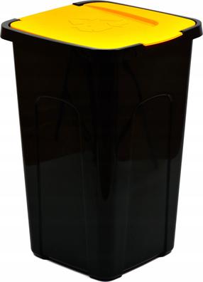 Šiukšliadėžė Vitapol Economic, juoda sp., 50 l, 55.5 cm x 37 cm