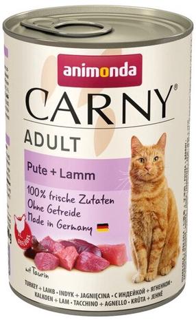Kassi märgtoit Animonda Carny Turkey + Lamb, lambaliha/kalkun, 0.4 kg
