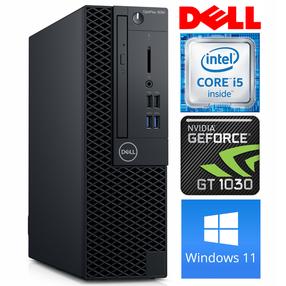 Stacionarus kompiuteris Dell OptiPlex, atnaujintas i5-8400, 256 GB, DDR4 8 GB, SSD 256 GB, Nvidia GeForce GT1030 2 GB GDDR5, Windows 11 Pro 3060 SFF