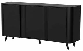 Spintelė Volare, juoda, 39 cm x 151 cm x 75 cm