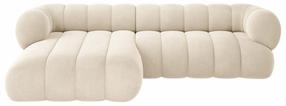 Kampinė sofa Cosmopolitan Design Koge Vogue 1, šviesiai smėlinė, kairinė, 165 x 270 cm x 70 cm