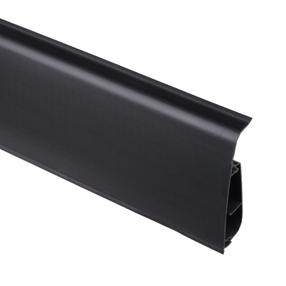 Grīdlīste Salag LIMA 72 LI0015, 250 cm x 7.2 cm x 2 cm, melna krās.