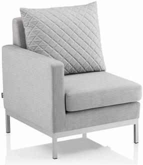 Mooduldiivan Kettler Ego Modular Dining Endpart, hall v., vasak, 76 x 70 cm x 85 cm