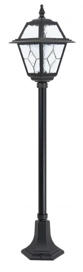 Brīvi stāvošs āra gaismeklis Su-Ma, 60W, E27, IP43, melna krās., 19.5 cm x 110 cm