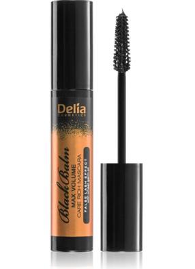 Skropstu tuša Delia Cosmetics Black Balm Max Volume, 14 ml, melna krās. black
