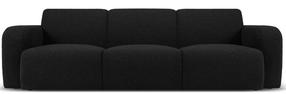 Sofa Micadoni Home Molino MIC_3S_101_F1_MOLINO8, juoda sp., 95 x 235 cm x 72 cm