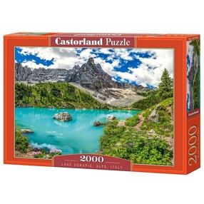 Pusle Castorland Lake Sorapis Alps Italy, 68 cm x 92 cm, 2000 tk, mitmevärviline