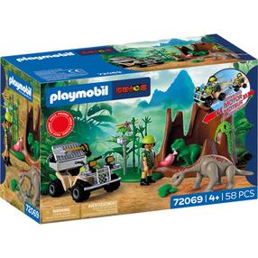 Конструктор Playmobil Dinos Dino Hideaway 72069, 58 шт., многоцветный