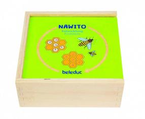 Medinė dėlionė Beleduc Nawito Nature Evolution, įvairių spalvų, 30 vnt.