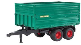  Mänguhaagis Bruder Tipping Trailer 02010, 1:16, roheline v.