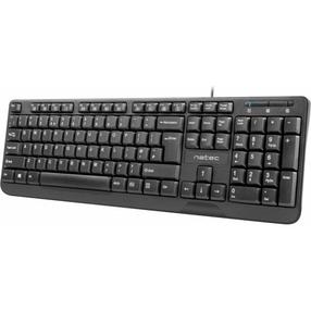 Vadu datora tastatūra Natec Trout, EN, melna krās.