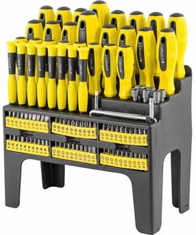 Skrūvgriežu un uzgaļu komplekts WMC Tools WMC-10100, krustiņš/sešstūra/kvadrāts, 100 gab.