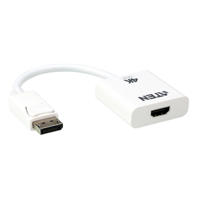 Адаптер Aten VC986B DisplayPort male, HDMI female, белый цв.