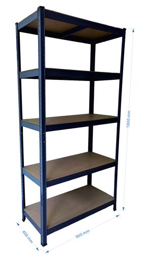 Noliktavas plaukts Haushalt SRAL7024, 90 cm x 40 cm x 180 cm, 175 kg, grafīta krās.