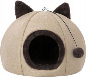 Kaķu māja Doggy Kitty Head KITBEZ1, gaiši brūna krās., 45 cm x 45 cm