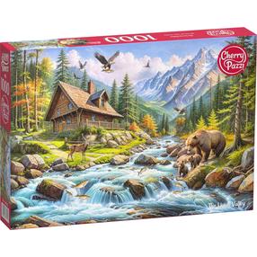 Dėlionė CherryPazzi The Living Valley, 50 cm x 70 cm, 1000 vnt., įvairių spalvų