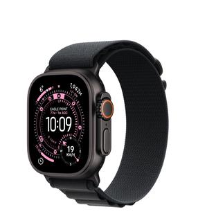 Смарт-часы Apple Watch Ultra 3 GPS + Cellular 49mm MF0X4ET/A, черный титановый корпус с черным альпийским петлевым ремешком - L