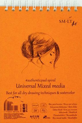 Kaustik Smiltainis Universal, A5, valge v.
