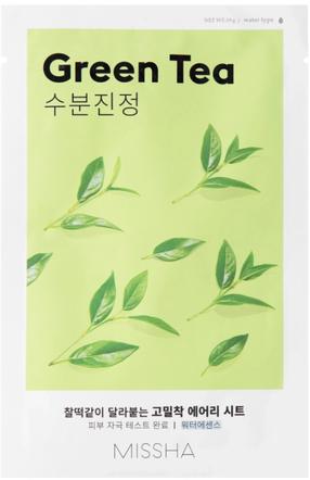 Näomask, ühekordne Missha Airy Fit Green Tea, 19 ml
