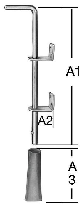 Durvju aizbīdnis, 40 cm