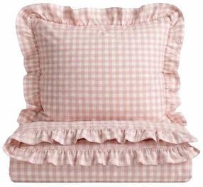 Комплект постельного белья Homla Whisper 245191, белый цв./розовый цв., 50 x 60 cm, 200 x 220 cm, 3 дет.