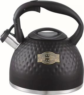 Arbatinukas su švilpuku Klausberg KB-7643, 3 l, juoda sp.