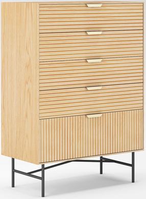 Stalčių blokai Home4you Bassel 20139, smėlio sp., 114 cm x 40 cm x 80 cm