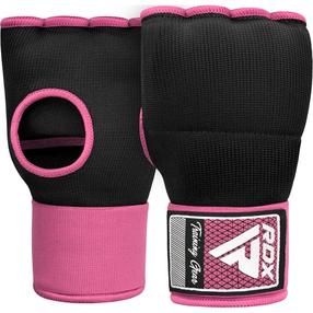 Boksa iekšējie cimdi RDX IS2 Inner Gloves HYP-IS2P-L, melna krās./rozā krās., L