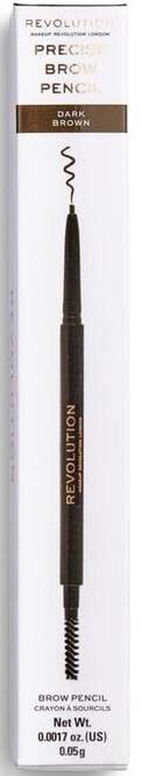 Antakių pieštukas Makeup Revolution London Precise, 0.5 g dark brown