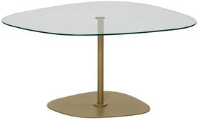 Kafijas galdiņš Kalune Design Soho, caurspīdīga krās./zelta krās., 85 cm x 67 cm x 40 cm