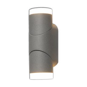 Sieninis lauko šviestuvas Tope Sano, 6W, LED, IP65, antracito sp., 8 cm x 19.2 cm