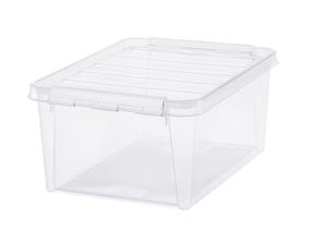 Daiktadėžė SmartStore, 14 l, skaidri sp., 40 x 30