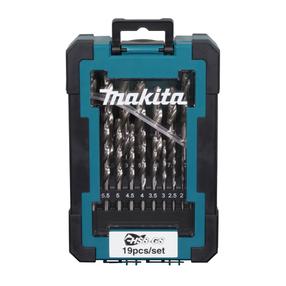 Набор сверл по металлу Makita D-78352, металл, hss-g, цилиндрический, 1-10 мм x 16 см