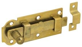 Durvju aizbīdnis 610201/850201, dzeltena krās., 10 cm x 4.5 cm