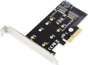 Adapteris Digitus PCI x4 - M.2 DS-33170 PCI x4, M.2, įvairių spalvų