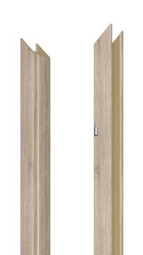 Vertikali durų stakta Domoletti, 209.5 cm x 14 - 18 cm x 2 cm, dešininė, ąžuolo sp.