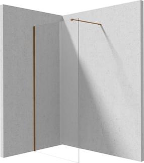 Dušo sienelė Deante Prizma KTJ_C32P, 120 cm x 195 cm, bronzos sp./skaidrus