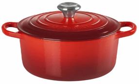 Emaliuotas ketaus puodas Le Creuset 02726120, Ø34 cm, 12 l, raudona sp.