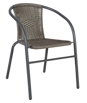Lauko kėdė Home4you Bistro, pilka sp., 52 cm x 58 cm x 72 cm