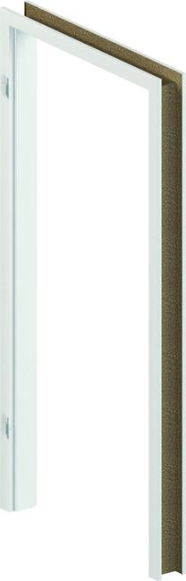 Durų stakta Domoletti, 210.8 cm x 78.6 cm x 12 cm, kairinė, balta sp.