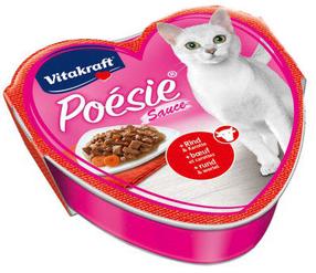 Mitrā kaķu barība Vitakraft Poesie Sauce, dārzeņi, 0.085 kg
