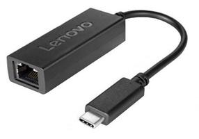 Adapteris Lenovo USB-C, RJ-45, 0.2 m, juoda sp.